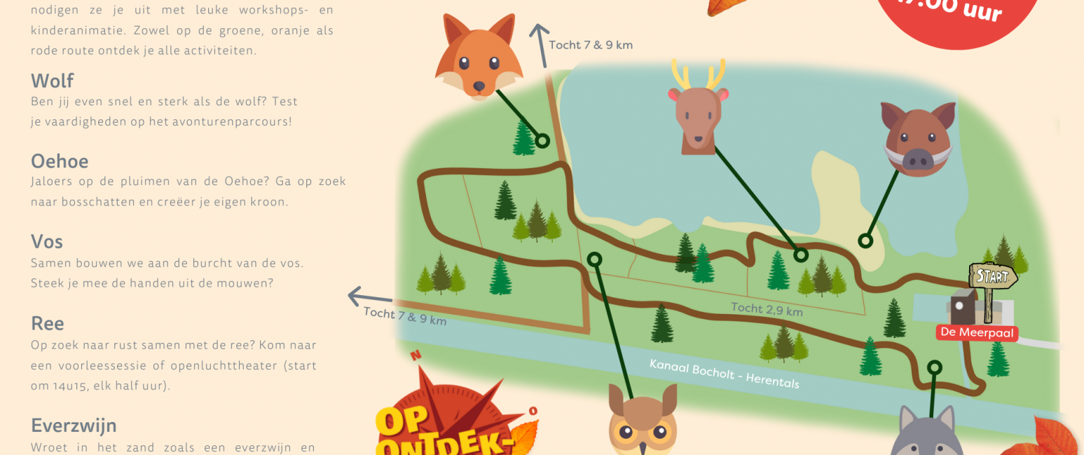 Week van het bos in Bosland 2022 - Kaart